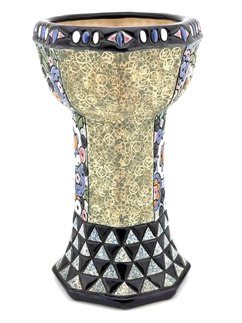 Vintage Art Deco Czechoslovakia Amphora Pottery Vase